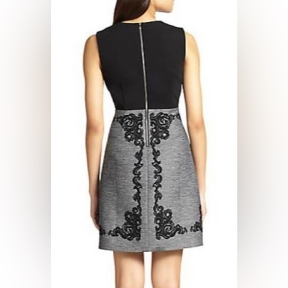 Diane von Furstenberg Yevette Baroque-Print Melange Dress. Size 4 - Picture 4 of 8